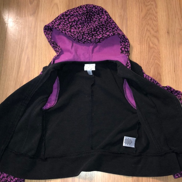 DISNEY D-SIGNED | GILRS COLORBLOCK STUDDED HOODED ANIMAL PRINT ZIP UP JACKET - Picture 7 of 8
